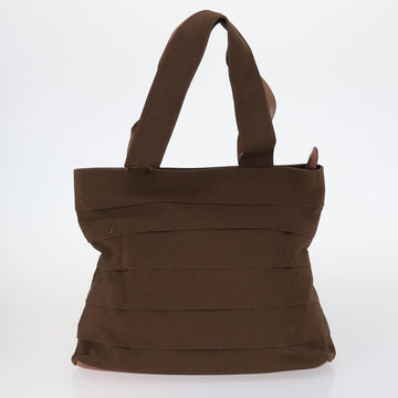 Salvatore Ferragamo Shoulder Bag Leather Nylon 2Set Beige Brown Auth 141558 - 0