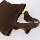 Salvatore Ferragamo Shoulder Bag Leather Nylon 2Set Beige Brown Auth 141558-5