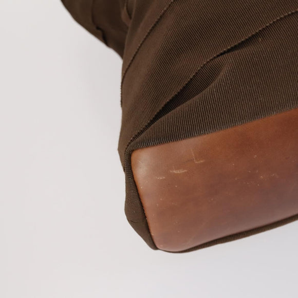 Salvatore Ferragamo Shoulder Bag Leather Nylon 2Set Beige Brown Auth 141558