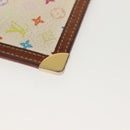 LOUIS VUITTON Multicolor Pochette Cles Coin Purse White M92655 LV Auth 141583-7