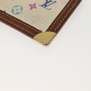 LOUIS VUITTON Multicolor Pochette Cles Coin Purse White M92655 LV Auth 141583-8