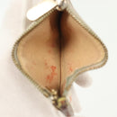 LOUIS VUITTON Multicolor Pochette Cles Coin Purse White M92655 LV Auth 141583-19