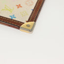 LOUIS VUITTON Multicolor Pochette Cles Coin Purse White M92655 LV Auth 141583-15