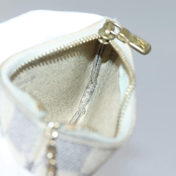 LOUIS VUITTON Damier Azur Pochette Cles Coin Purse N62659 LV Auth 141584