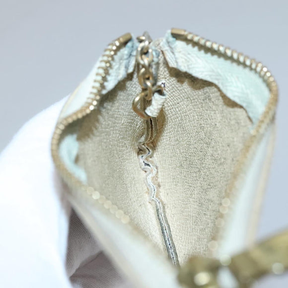 LOUIS VUITTON Damier Azur Pochette Cles Coin Purse N62659 LV Auth 141584