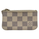 LOUIS VUITTON Damier Azur Pochette Cles Coin Purse N62659 LV Auth 141584-13