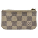 LOUIS VUITTON Damier Azur Pochette Cles Coin Purse N62659 LV Auth 141584-2