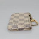 LOUIS VUITTON Damier Azur Pochette Cles Coin Purse N62659 LV Auth 141584-3