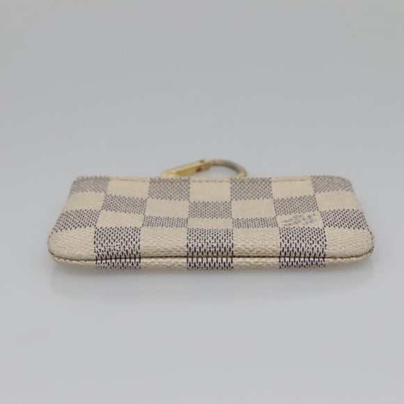 LOUIS VUITTON Damier Azur Pochette Cles Coin Purse N62659 LV Auth 141584