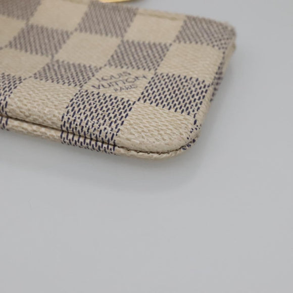 LOUIS VUITTON Damier Azur Pochette Cles Coin Purse N62659 LV Auth 141584