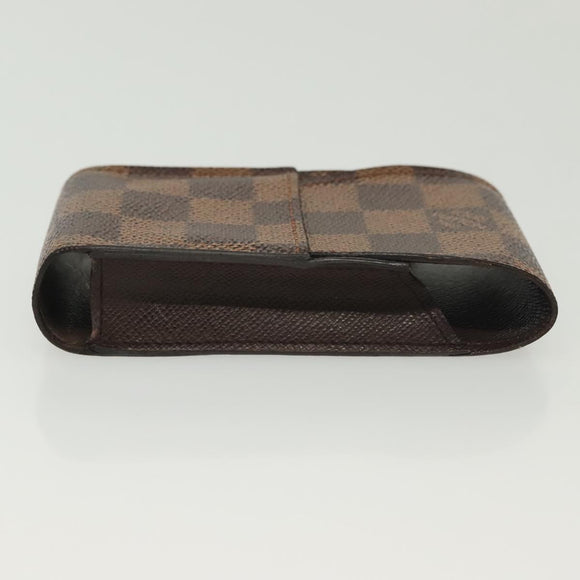 LOUIS VUITTON Damier Ebene Etui Cigarette Case N63024 LV Auth 141585