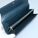 LOUIS VUITTON Vernis Portefeiulle Sarah Lange Portemonnee Bluenuit M93667 Auth 141587-9