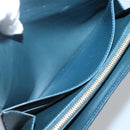 LOUIS VUITTON Vernis Portefeiulle Sarah Long Wallet Bluenuit M93667 Auth 141587-10