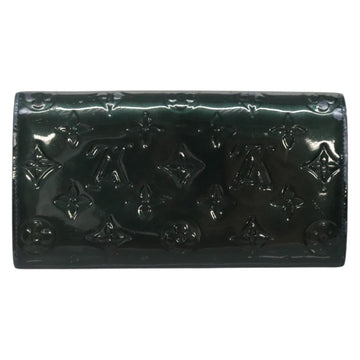 LOUIS VUITTON Vernis Portefeiulle Sarah Long Wallet Bluenuit M93667 Auth 141587 - 0