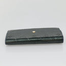 LOUIS VUITTON Vernis Portefeiulle Sarah Lange Portemonnee Bluenuit M93667 Auth 141587-5