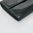 LOUIS VUITTON Vernis Portefeiulle Sarah Lange Portemonnee Bluenuit M93667 Auth 141587-14