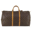 LOUIS VUITTON Monogram Keepall 60 Boston Bag M41422 LV Auth 141593-2