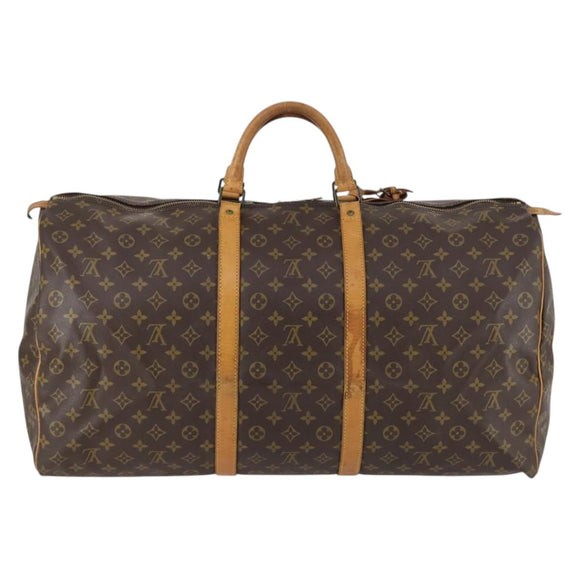 LOUIS VUITTON Monogram Keepall 60 Boston Bag M41422 LV Auth 141593