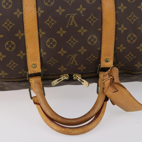LOUIS VUITTON Monogram Keepall 60 Boston Bag M41422 LV Auth 141593