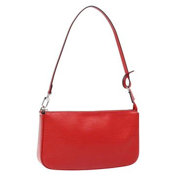 LOUIS VUITTON Epi Pochette Accessoires Pouch Red M52947 LV Auth 141595