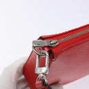 LOUIS VUITTON Epi Pochette Accessoires Pouch Red M52947 LV Auth 141595V-9