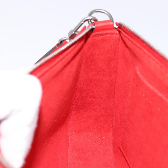 LOUIS VUITTON Epi Pochette Accessoires Pouch Red M52947 LV Auth 141595