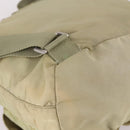 PRADA Backpack Nylon Beige Silver Auth 141598-18