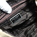 PRADA Backpack Nylon Beige Silver Auth 141598-22