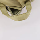 PRADA Backpack Nylon Beige Silver Auth 141598-7