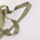 PRADA Backpack Nylon Beige Silver Auth 141598-9