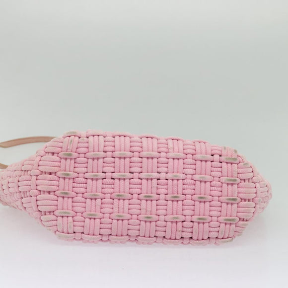 BALENCIAGA Bistro Hand Bag Enamel 2way Pink Silver 671342 Auth 141599