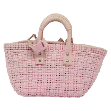 BALENCIAGA Bistro Hand Bag Enamel 2way Pink Silver 671342 Auth 141599 - 0