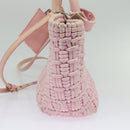 BALENCIAGA Bistro Hand Bag Enamel 2way Pink Silver 671342 Auth 141599-3