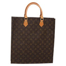 LOUIS VUITTON Monogram Sac Plat Hand Bag M51140 LV Auth 141603-1