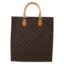 LOUIS VUITTON Monogram Sac Plat Hand Bag M51140 LV Auth 141603-2