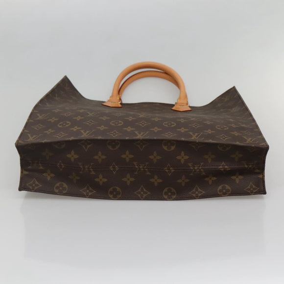 LOUIS VUITTON Monogram Sac Plat Hand Bag M51140 LV Auth 141603