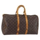 LOUIS VUITTON Monogram Keepall 45 Boston Bag M41428 LV Auth 141604-1
