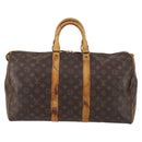 LOUIS VUITTON Monogram Keepall 45 Boston Bag M41428 LV Auth 141604-13