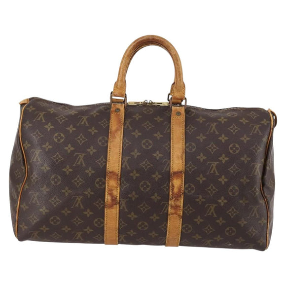 LOUIS VUITTON Monogram Keepall 45 Boston Bag M41428 LV Auth 141604