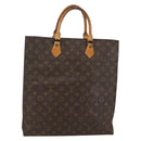LOUIS VUITTON Monogram Sac Plat Hand Bag M51140 LV Auth 141606-1