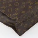 LOUIS VUITTON Monogram Sac Plat Hand Bag M51140 LV Auth 141606-16