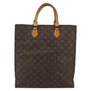 LOUIS VUITTON Monogram Sac Plat Hand Bag M51140 LV Auth 141606-13
