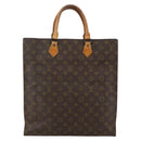 LOUIS VUITTON Monogram Sac Plat Hand Bag M51140 LV Auth 141606-2