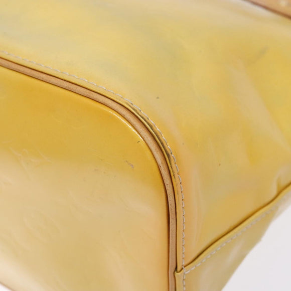 LOUIS VUITTON Monogram Vernis Houston Hand Bag Gris M91053 LV Auth 141607