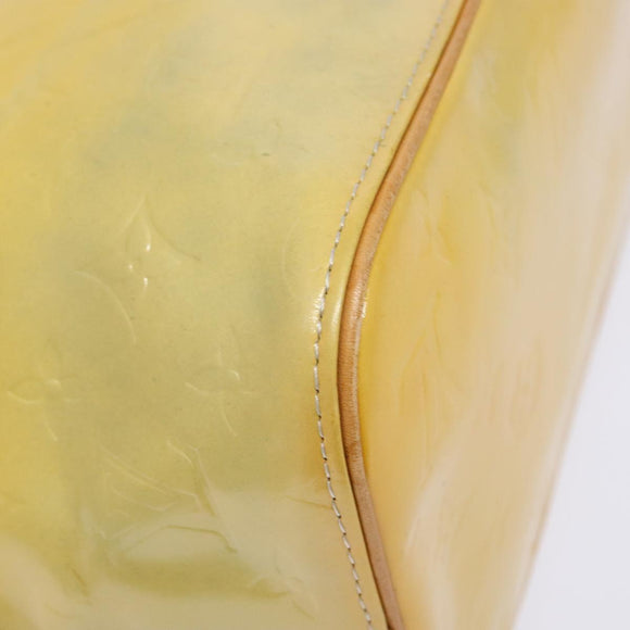 LOUIS VUITTON Monogram Vernis Houston Hand Bag Gris M91053 LV Auth 141607