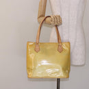 LOUIS VUITTON Monogram Vernis Houston Hand Bag Gris M91053 LV Auth 141607-24