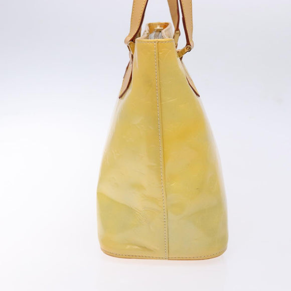 LOUIS VUITTON Monogram Vernis Houston Hand Bag Gris M91053 LV Auth 141607