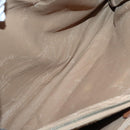 CELINE Macadam Canvas Tote Bag PVC Leather Brown Gold Auth 141610-23