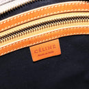 CELINE Triomphe Tote Bag Canvas Beige Gold Auth 141612-18