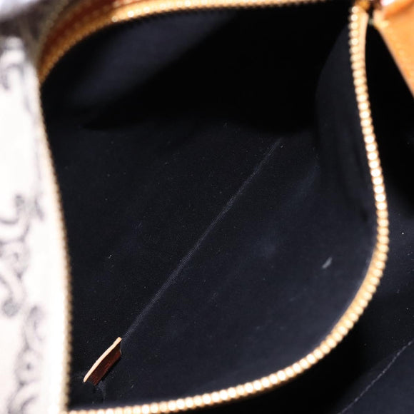 CELINE Triomphe Tote Bag Canvas Beige Gold Auth 141612